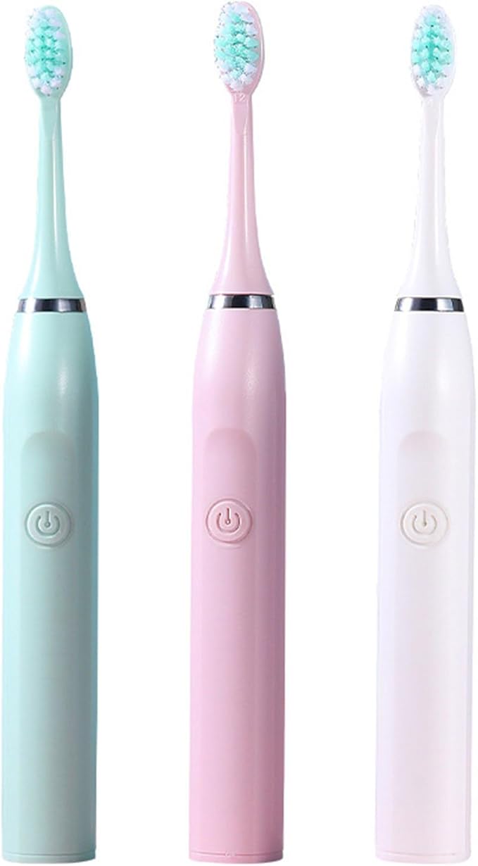 180 Days Battery Life Electric Toothbrush USB Rechargeable Travel with 3 Brush Heads Powered Ultrasonics Electric Toothbrush