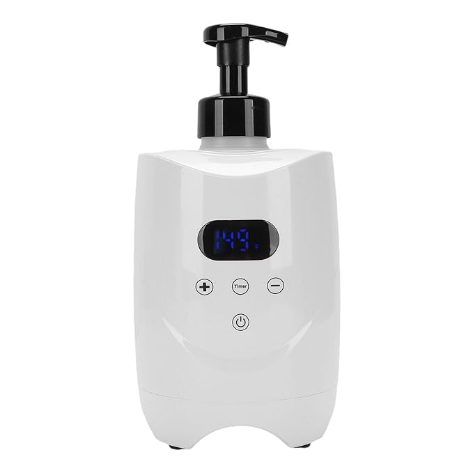 Hot Lather Machine Professional Shaving Foam Warmer Fast Even Heating Electric for Men Barbershops Salons ABS 500ml (US Plug 110V)