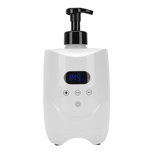 ZJchao Hot Lather Machine Professional Electric Shaving Foam Warmer Fast Even Heating For Barbershops Salons And Home Use ABS Material 500ml Capacity (US Plug 110V)