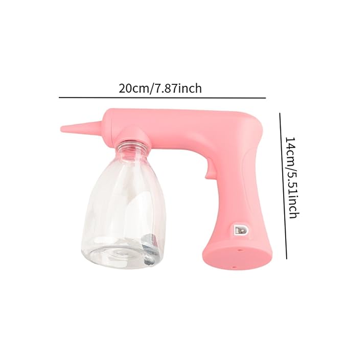 Foam Machine Professional Hot Lather Machine Cold and Hot Perm Convenient Reusable Lather Maker Charging for Salon Household, pink 300ml