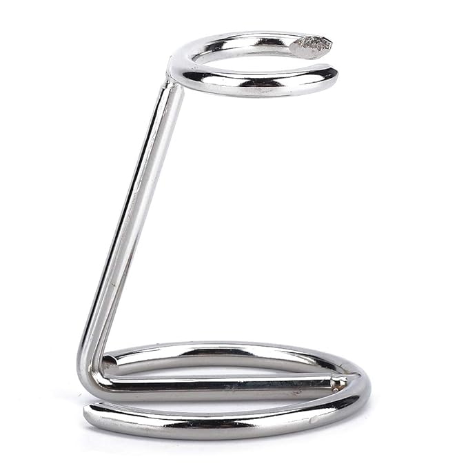 Shaving Brush Holder,Razor Brush Stand Men Shaving Brush Stainless Steel Stand Razor Holder for Salon Home Travel Use
