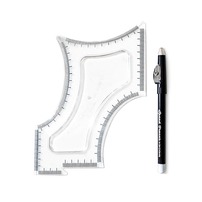 The Cut Buddy Original Shaping Tool, Clear Beard and Hairline Template with Bonus Tracer Pencil, As Seen on Shark Tank