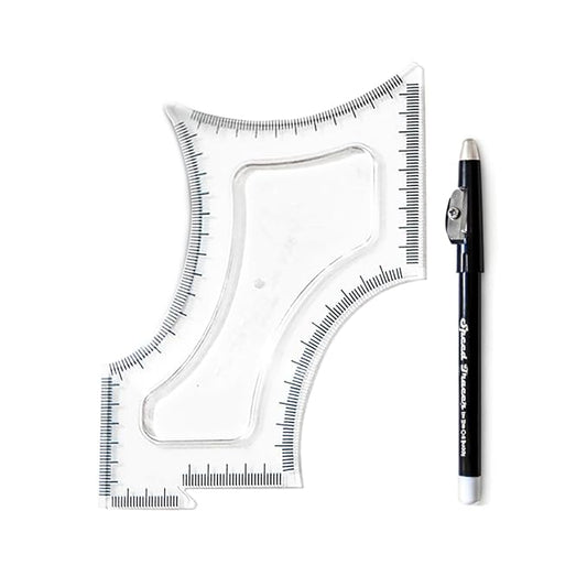 The Cut Buddy Original Shaping Tool, Clear Beard and Hairline Template with Bonus Tracer Pencil, As Seen on Shark Tank