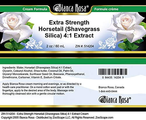 Bianca Rosa Extra Strength Horsetail (Shavegrass Silica) 4:1 Extract Cream (2 oz, ZIN: 514204)