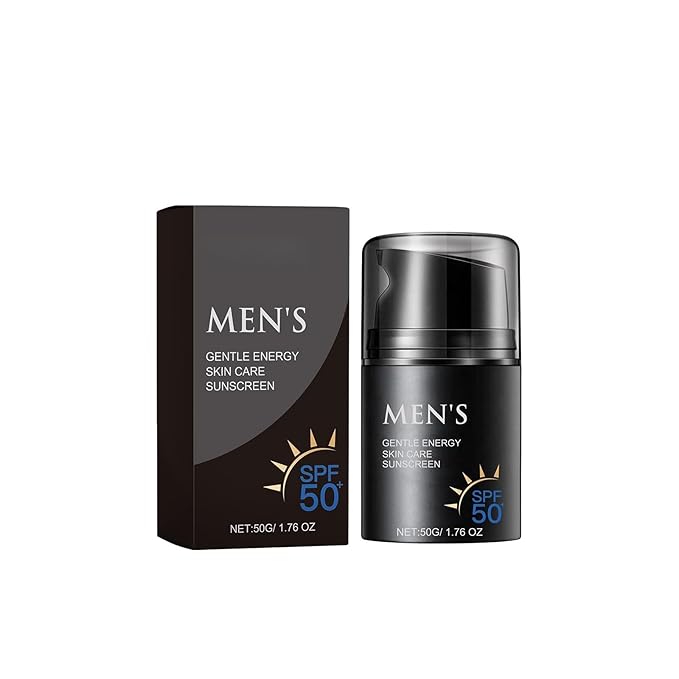 Mens Sunscreen SPF 50, Sunscreen Lotion SPF 50+ Sun Screen Protector Waterproof Sweat-Proof Moisturizing Skin for Face and Body for Men