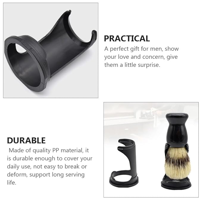 4pcs Shaving Brush Stand Razor and Brush Stand Safety Brush Holder Fits Most Brushes and All Kinds Of Razors Brush Stand Holder
