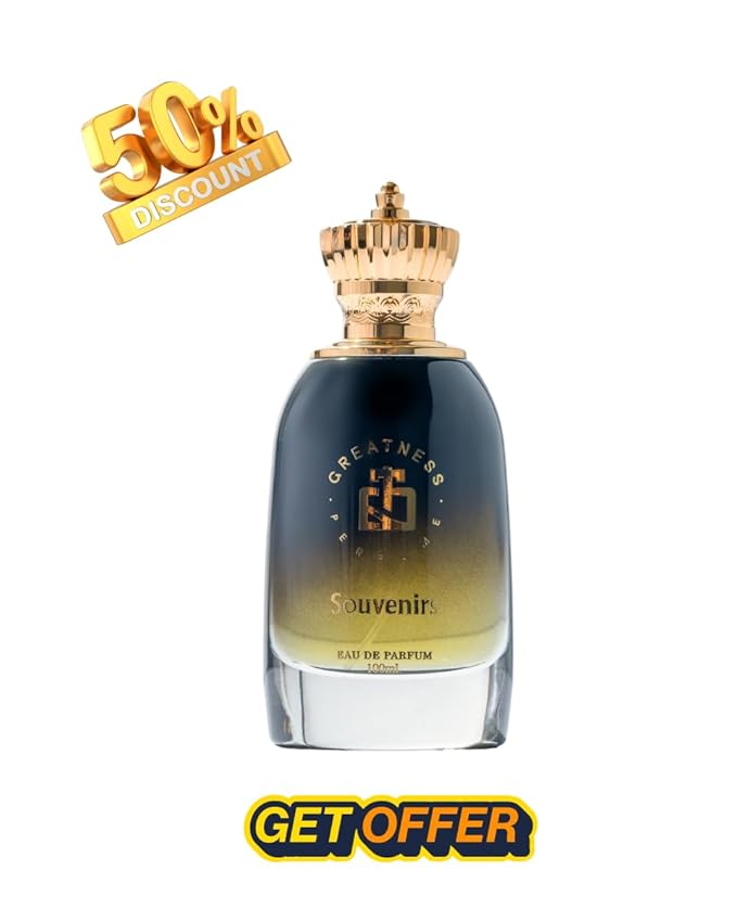 Greatness Souvenirs Eau de Parfum – Long-Lasting Unisex Perfume with Rum, Peach & Saffron – Cedar & Cinnamon Heart – Vanilla, Tonka Bean & Patchouli Base – Luxury 100 ml Fragrance
