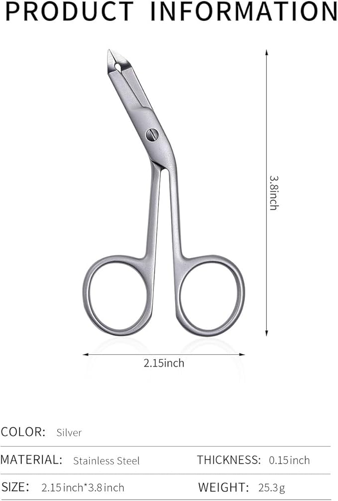 3pcs Stainless Steel Eyebrow Tweezers Handle Shaped Angled Tweezers Flat Tip Hair Plucker for Eyebrow Trimming and Shaping, Face Hair Tools for Women & Men