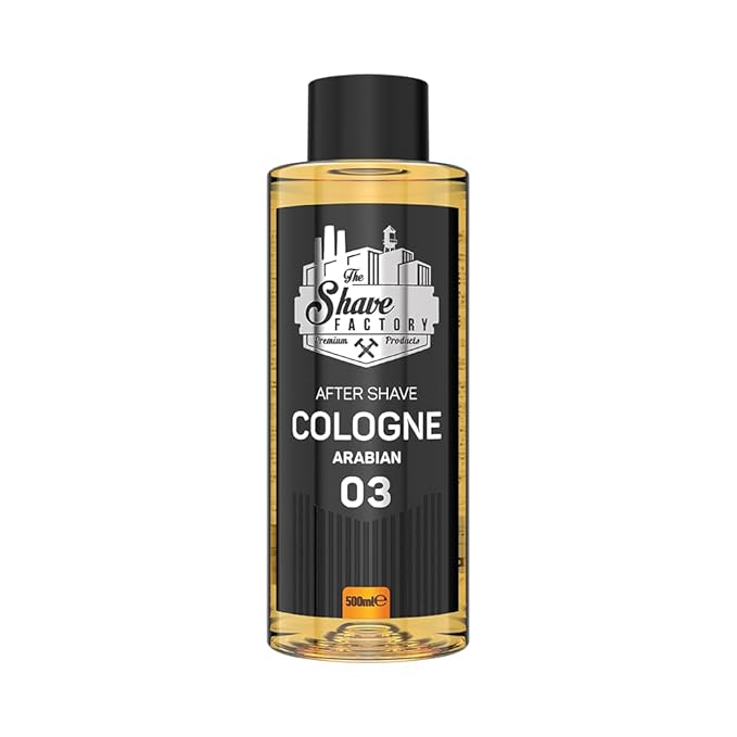the shave factory After Shave Cologne Series - Cologne for Men, Aftershave for Men, Refreshes and Relieves Face and Skin (03 Arabian)
