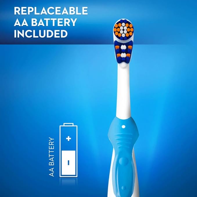 Oral-B 3D White Action Power Toothbrush, 1 Count (Colors May Vary), Multi-colored