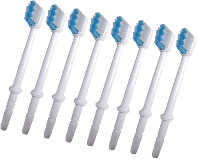 8pcs Teeth Flosser Water and Teeth Water Flosser Replacement Brush Heads Oral Irrigator Accessories