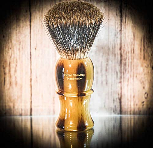 Frank shaving Vintage Brown badger hair shaving brush knot size 24mm