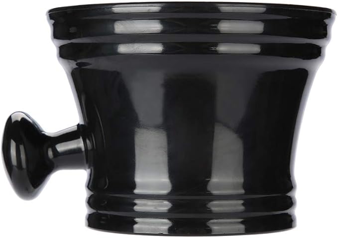 Shaving Bowl, Plastic Shaving Shave Soap Shaving Brush Set Shaving Soap Bowls Handle, Abs Men'S Shaving Foam Shaving Bowl For Shaving Soap Bowls Bowl, 11 11 8Cm(Black)