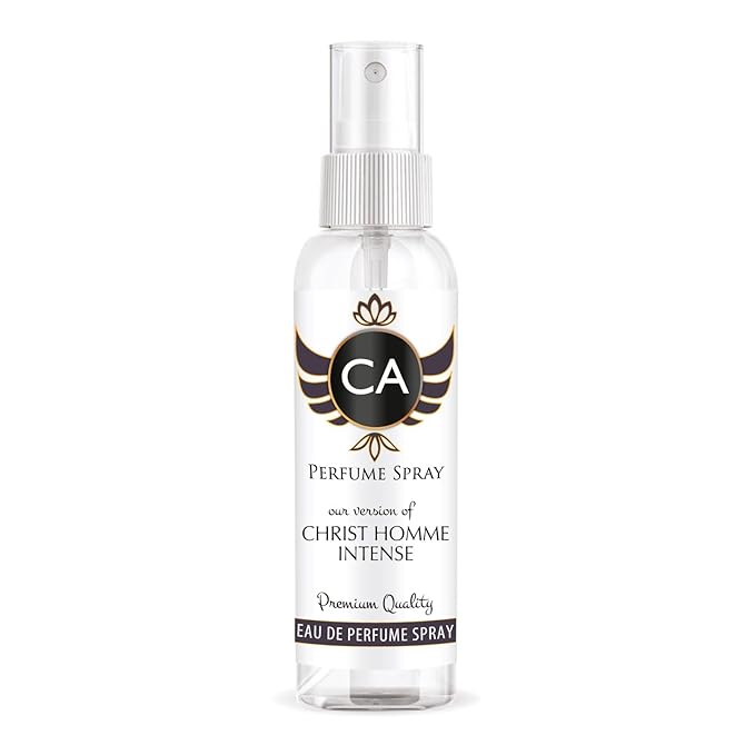 CA Perfume Eco Refill Impression of Christ Homme Intense for Men Woody Floral Musk Long Lasting Fragrance Eau De Parfum 2 Fl Oz 60ml