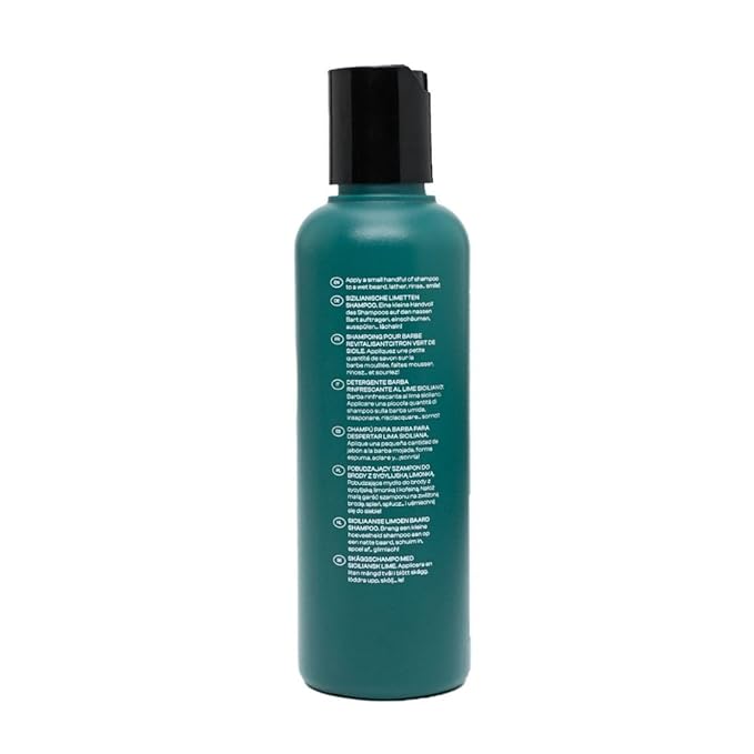 Men Rock Awakening Beard Wash - Sicilian Lime - Moisturizing Beard Wash for Men - Mens Skincare Products - Facial Hair Shampoo and Cleanser - 3.4 oz