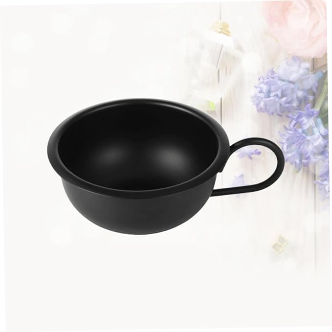 FRCOLOR 2pcs Men Shaving Bowl Metal Shaving Bowl for Soap Facial Cream for Home Barber Shop