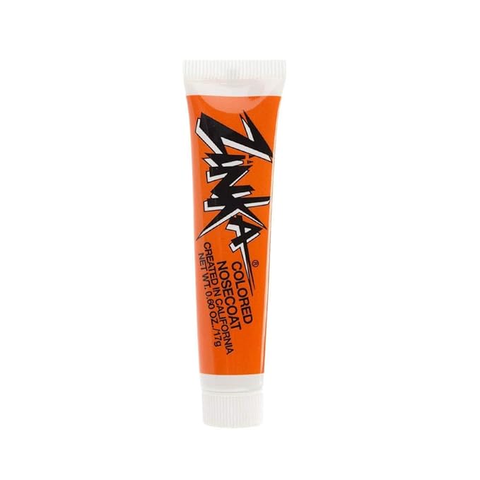 Zinka Colored Zinc Oxide Sunblock – High Zinc Formula for Nose and Face, Water & Sweat Resistant, Orange