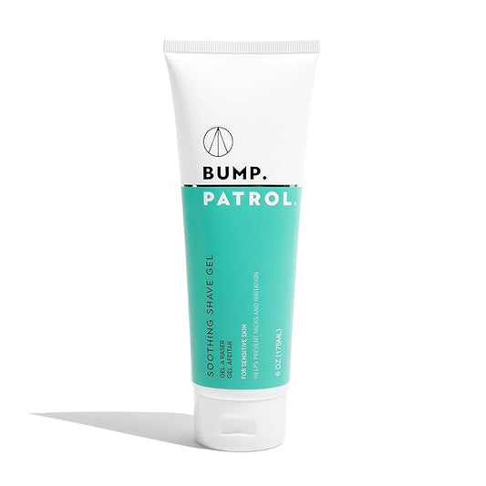 Bump Patrol For Her Soothing Shave Gel - Helps Reduce Razor Burn & Bumps, Aloe Vera & Menthol for Sensitive Skin, Bikini Area, Underarms & Legs, Rose & Lavender Scent – 6 Fl Oz