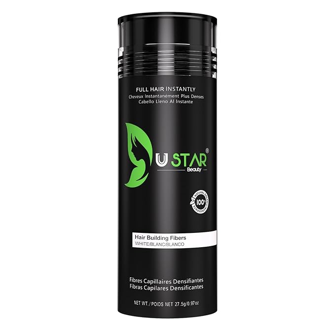 Ustar Hair buliding Fibers White 27.5 grams 0.97oz