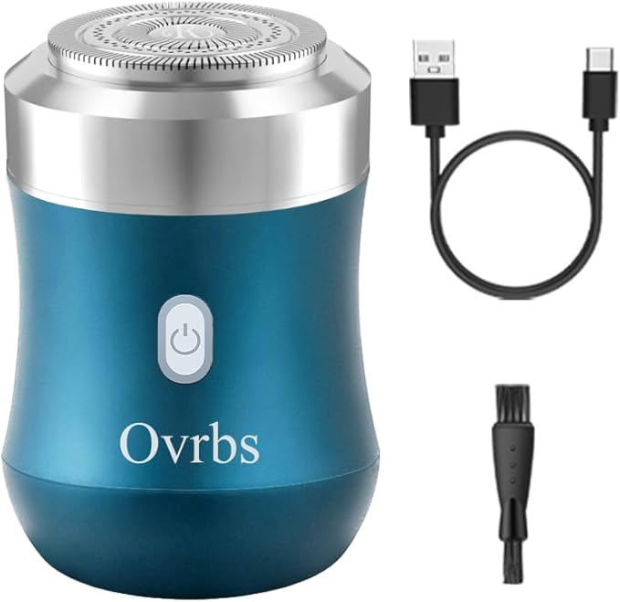 Mini Electric Razor,Aluminum Alloy Body,3D Floating Shaver Head,Type-C Charging,use for 45 Days,IPX7 Waterproof,Mini Portable Shaver,Travel Razor,Mini Shaver,Suitable for Home,Car,Trave