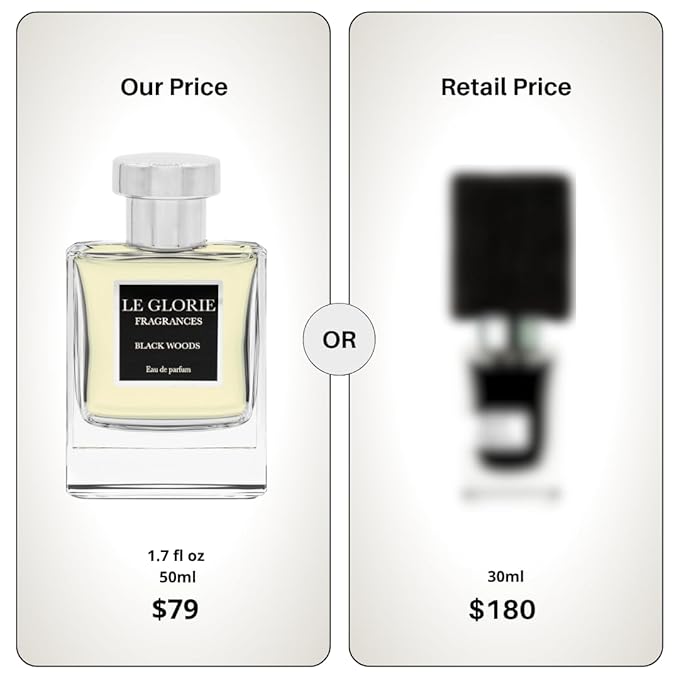 Inspired by Nasomato Black Afgano, Black Woods EDP, Long Lasting 12-14 Hours Perfume Spray for Men, Women, All Skin Types, Cruelty Free - 0.33 oz 10ml
