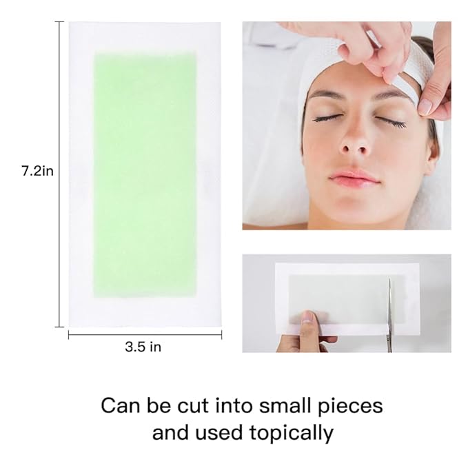 Wax Strips 100 Strips body wax strips Wax Strips for Hair Removal Facial Hair Removal for Women Waxing Kit for Face, Body, Arms, Legs, Chest, Back, Bikini & Brazilian 12 bagsCalming Oil Wipes (100)
