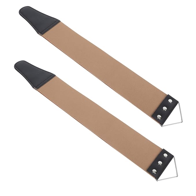 Angoily 6pcs Razor Strop Sharpening Strap for Home Use Durable Double-sided Shaving Tool for Straight Razors and Scissors for Barber Shops and Personal Grooming