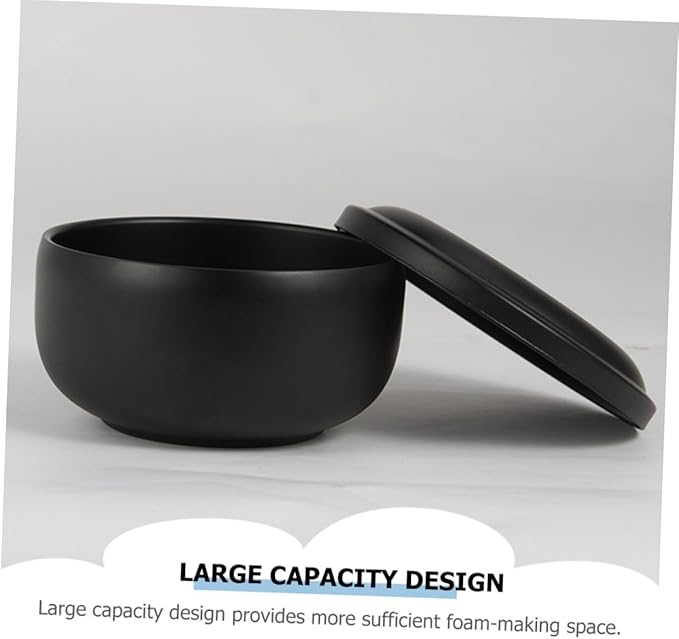 LIFKOME 1pc Rustproof Shaving Soap Bowl Lid Bubbling Container for Shave Men's Foaming Lid Bowl Home Use Shaving Tool