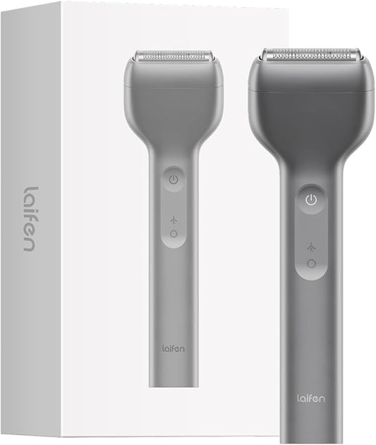 Laifen T1 Pro 1-Blade Electric Shaver - Stubble Edition, Gentle Daily Shaver for Short and Sparse Beard, 12,000 Cuts/Min, 120-Min Runtime, Wet & Dry Razor, IPX7 Waterproof (Space Gray)