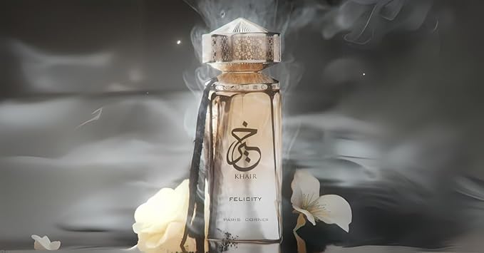 Paris Corner | Khair Felicity Perfume - 3.4 fl oz | Sparkling, Joyful Unisex Perfume with Champagne, Cassis, Rose, Vanilla, Musk | Sparkling, Joyful, Unisex