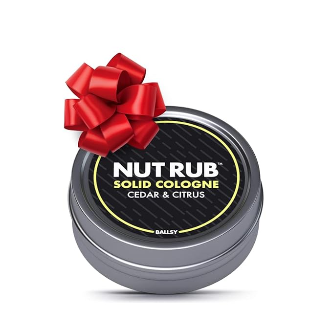 Ballsy Body & Groin Rub, Cologne for Everywhere, with Beeswax, Coconut and Sunflower Seed Oil, Citrus and Cedar .85 oz