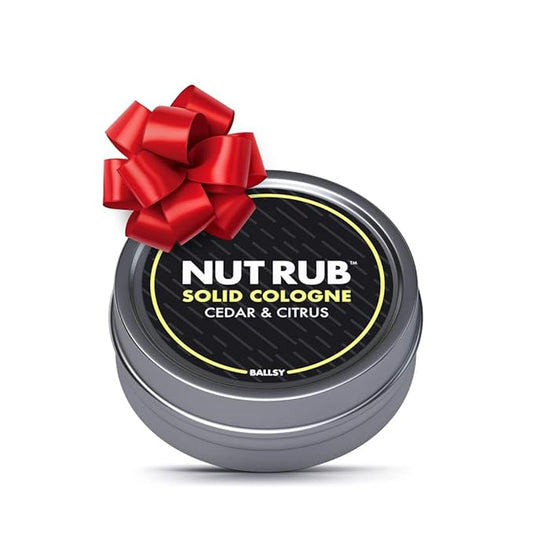 Ballsy Body & Groin Rub, Cologne for Everywhere, with Beeswax, Coconut and Sunflower Seed Oil, Citrus and Cedar .85 oz