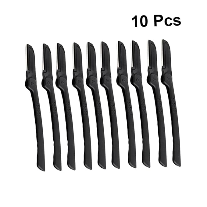 10pcs Portable Eyebrow Trimmer Eyebrow for Precise Grooming Travel-friendly Makeup Tool for Use