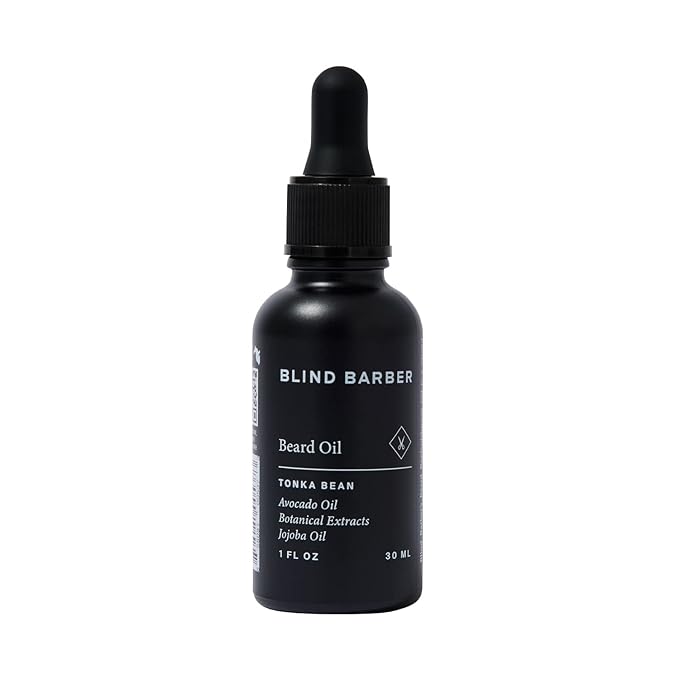 Blind Barber Rejuvenating Face & Beard Oil for Men - Moisturizing & Softening - Hydrate Clean Shaven Skin or Use As a Natural Beard Growth Oil for Men - (1 Oz)