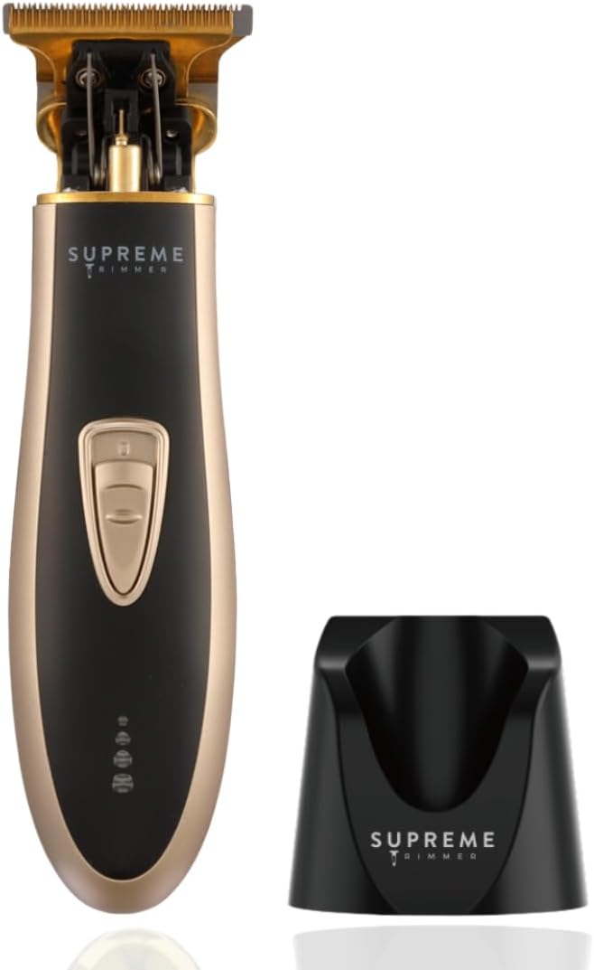 Supreme Trimmer T-Shaper ST5210 | Professional Barber Trimmer Hair Clippers for Men | Cordless Hair Trimmer Zero Gapped Liner Beard Trimmer | Gold