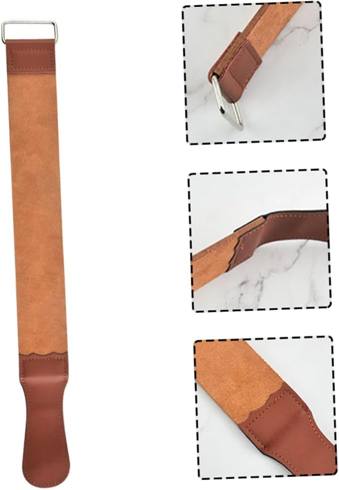 Practical Razor Strop Straight Razor Sharpening Belt Double-sided Sharpening Strap Shaver Home Use