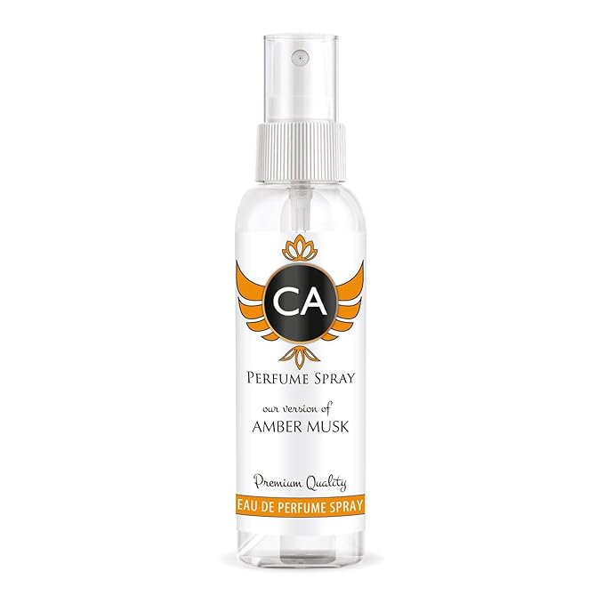 CA Perfume Eco Refill Impression of Amber Musk for Unisex Amber Long Lasting Fragrance Eau De Parfum 2 Fl Oz 60ml