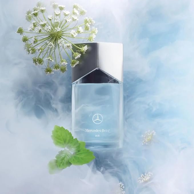 Mercedes Benz Air Eau de Parfum - Long Lasting Cologne for Men - Tonka Bean, Lavender, Patchouli Cologne - Travel Size Perfume for Men - 3.4 oz EDP
