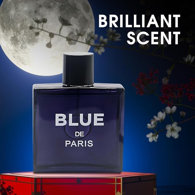 Valentine Milano & Blue de Paris for Men Fragrance Set – 2-Piece Cologne Bundle with Refillable Gold & Silver Travel Atomizers – Long Lasting Eau de Parfum Gift Set for Men