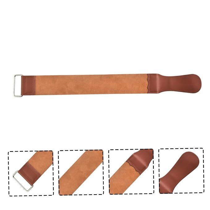 Straight Razor Strop Durable Artificial Leather Sharpening Strap for Professional Razor Care for Smooth Shaving Father Day present for Men
