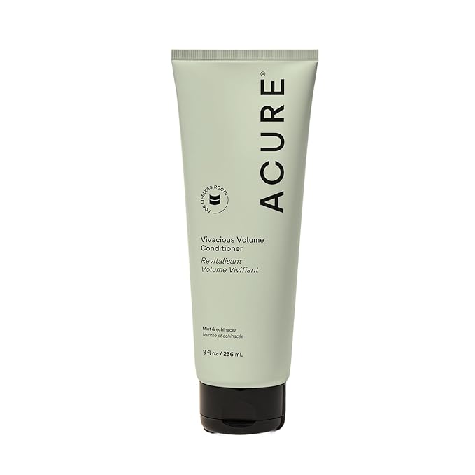Acure Vivacious Volume Conditioner - Volumizing Conditioner for Women & Men, Lightweight & Moisturizing for Fine, Thinning Hair, Boost & Lift Thin Hair, Paraben & Sulfate Free, Clean, Vegan - 8 fl oz