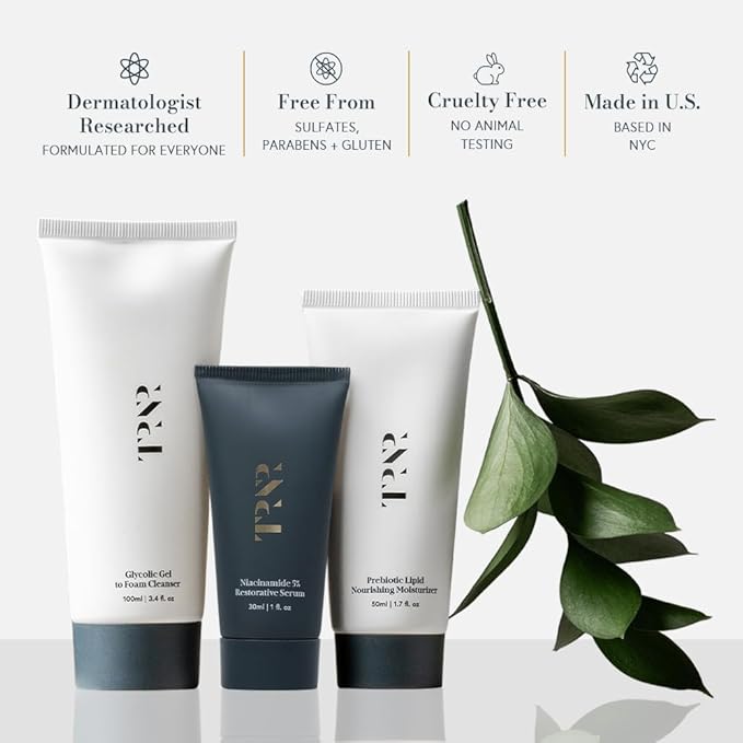 TRNR SKIN Face Care Routine | Natural, Plant-Based & Science-First Skincare Routine for Men & Women (Bundle)