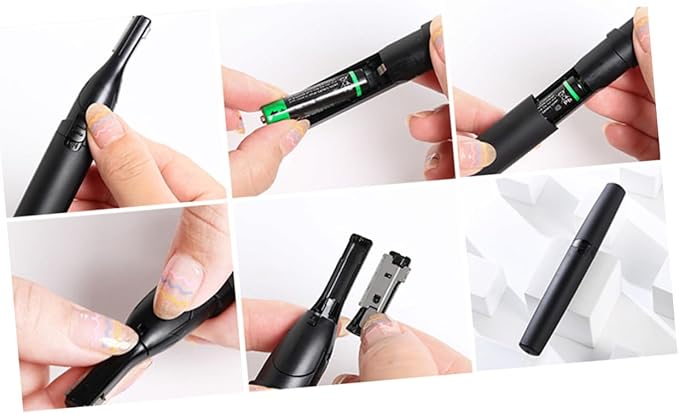 Hemoton Eyebrow Shaver Electric Eyebrow Trimmer Trimming Detachable Head Waterproof Perfect for Women Grooming Tool