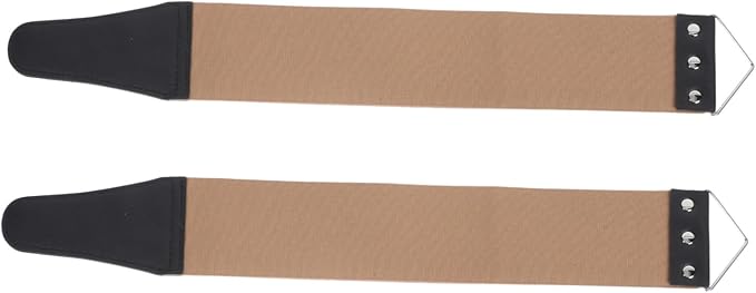 minkissy 2pcs Dual-sided Strop Sharpening Tool Manual Shaver Strop for Straight and Blades Easy to Use for Father Day