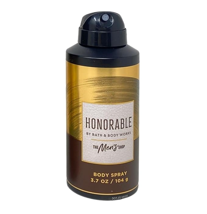 Bath & Body Works The Men's Collection Honorable 2 Body Spray with a Cabin Spice Bar Soap