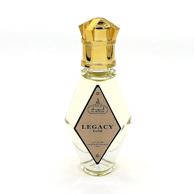 Maison d'Orient LEGACY GOLD 20 mL Perfume Roll On, Alcohol-Free, Arab Perfumes. AL RIYAD Fragrance Oil Roll On Perfume (Perfumes Arabes) - Vanilla Roll On Perfume