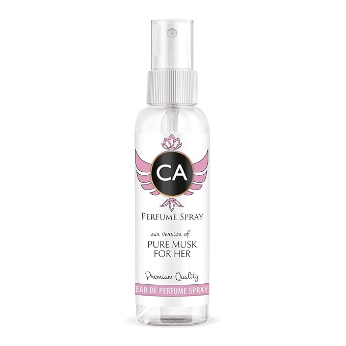 CA Perfume Eco Refill Impression of Pure Musk For Her for Women Floral Woody Musk Long Lasting Fragrance Eau De Parfum 2 Fl Oz 60ml