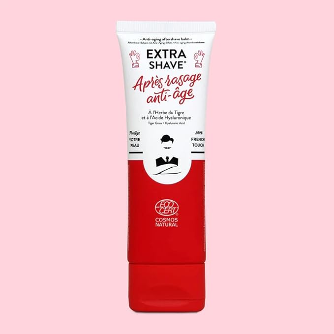 Anti Aging Aftershave Balm | Moisturizing & Nourishing for Beards Daily Hyaluronic Acid Soothes Face After Shaving Eliminates Razor Burn for Smooth Finish Vegan Made in France 75ml