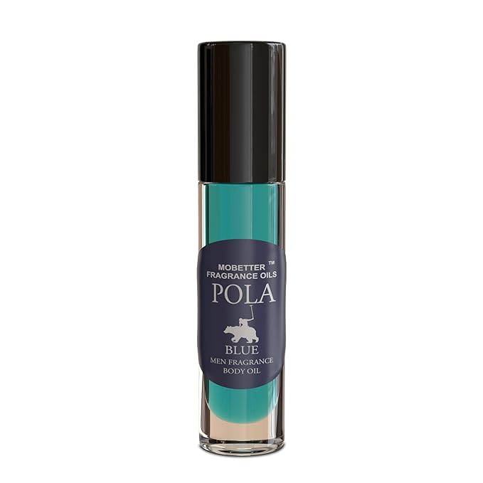 MOBETTER FRAGRANCE OILS Pola Blue Cologne Body Oil for Men (10ml Roll On)