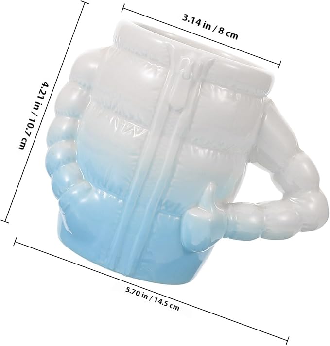 Zerodeko Ceramic Shaving Cup and Shaving Soap Bowl for Men Household Shave Bowl with Quick Lather Design Blue Porcelain Shave Accessory for Beard Grooming